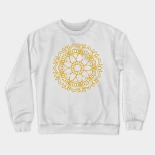 Yellow Flower Drawing Tapestry Crewneck Sweatshirt